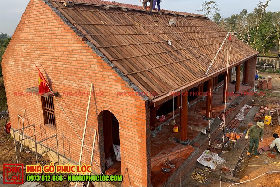 kết cấu mái nhà gỗ 